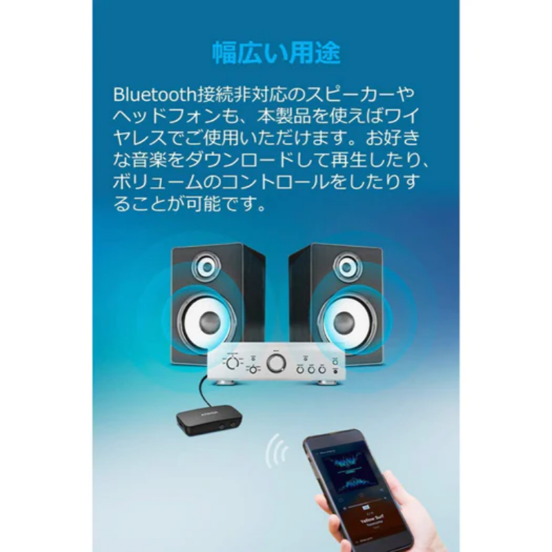 Soundsync Bluetoothレシーバー宣伝の画像